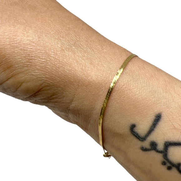 Vintage Jewelry - Vintage 14k Gold Italian Chain Bracelet